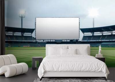 Stadium billboard  template png mockup, transparent design Wall mural