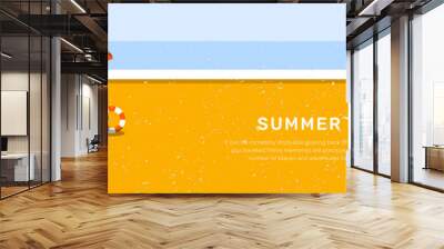 Summer beach Wall mural