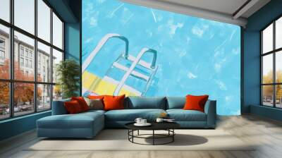 Swimming pool backgrounds outdoors recreation. Wall mural