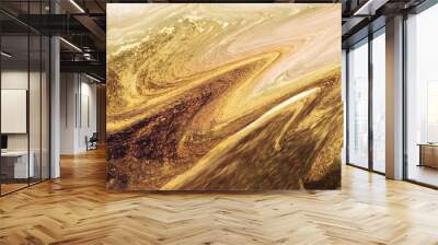 Textured gold background Wall mural