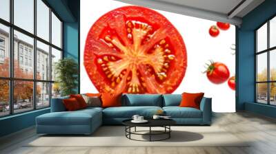 Tomato png cut out element set Wall mural