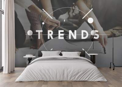 Trends Trendy Design Modern Style Concept Wall mural