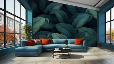 tropical foliage background Wall mural