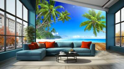 Tropical Paradise Beach Wall mural