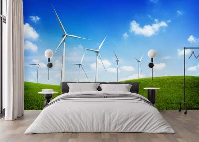 Turbine Green Energy Electricity Technology Concept Wall mural