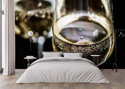 Two glasses of sparkling wine Wall mural