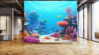 Underwater fish aquarium outdoors Wall mural