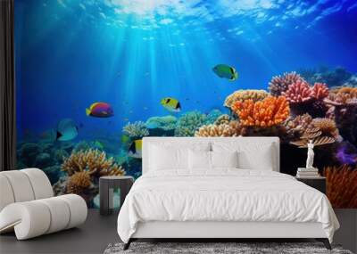 Underwater sea outdoors nature. Wall mural