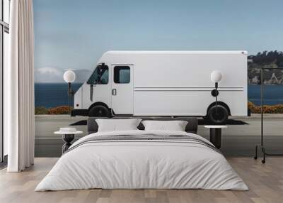 Vehicle truck road van. Wall mural