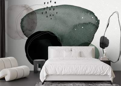 Watercolor abstract design wallpaper Wall mural