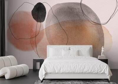 Watercolor abstract design wallpaper Wall mural