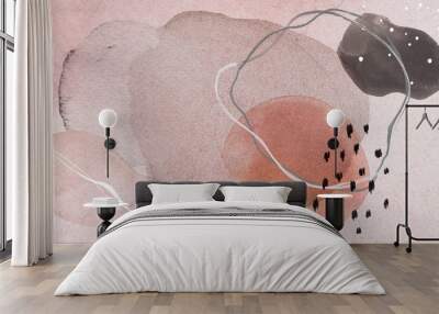 Watercolor abstract design wallpaper Wall mural