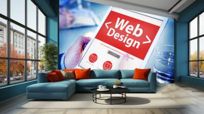 Website Internet Technology Online Connection Concept Wall mural