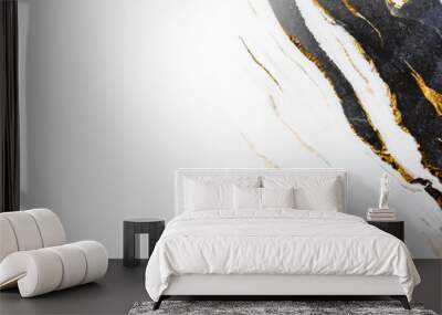 White marble textured background Wall mural