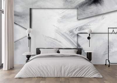 White marbled stone surface Wall mural