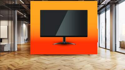 lcd tv monitor with reflection Wall mural