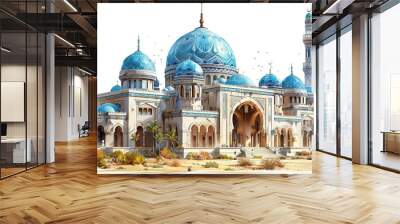 architecture mosque islam religion dome building travel landmark tourism famous asia ancient tomb mausoleum Wall mural