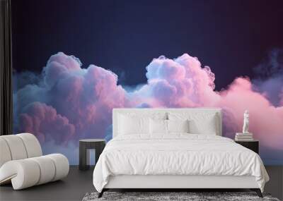 sky blue cloudscape clouds bright nature background abstract beauty pink heaven light cloudy weather day fantasy fluffy colorful space wallpaper texture Wall mural