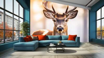 ai generated illustration deer Wall mural