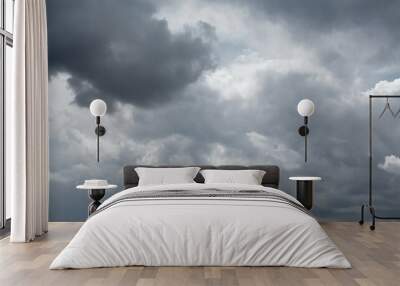 gray cloudy sky background Wall mural