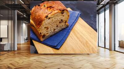 loaf of bread on a wooden board Wall mural