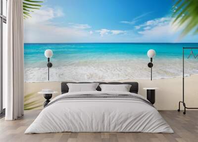 summer beach and sea Wall mural