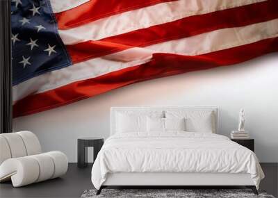 usa background of waving american flag for 4th of july memorial day veteran s day or other patriotic celebration Wall mural