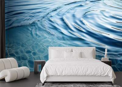 water texture ripples wave clean transparent water abstract background Wall mural