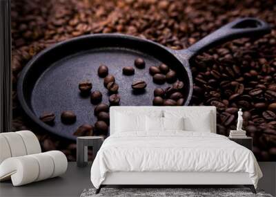 freshly roasted coffee beans  Wall mural