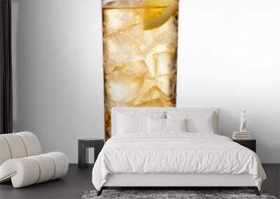 Highball cocktail Isolated on White. Generative AI Wall mural