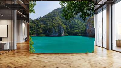 beautiful lagoon,tropical paradise,Angthong national marine park, koh Samui, Suratthani, Thailand. Wall mural