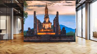 Sukhothai historical park Thailand Wall mural