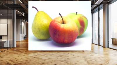 Two apples and pear Wall mural