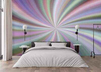 Elegant Rainbow colors stripes tangled in a ball. Colorful background design Wall mural