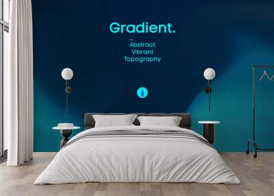 Fluid gradient background design. Futuristic liquid abstract colorful wallpaper. EPS 10 Wall mural