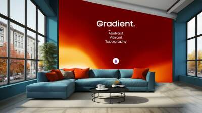 Fluid gradient background design. Futuristic liquid abstract colorful wallpaper. EPS 10 Wall mural