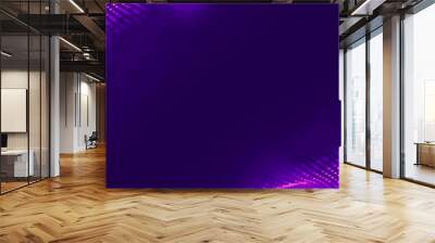 Futuristic wave. Purple technology light neon background. Digital technology music background. Computer network technology. Digital science concept. Digital technology backdrop. Wall mural