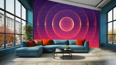 Vector interstellar space background.Cosmic galaxy illustration.Background with nebula, stardust and bright shining stars.Vector Illustration for party ,artwork, brochures, posters. Wall mural