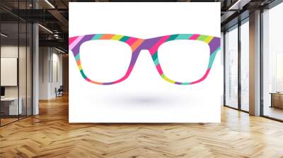 colorful glasses frame icon simbol. Wall mural