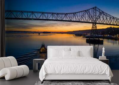 Astoria Sunrise Aerial Wall mural