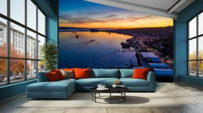 Astoria Sunrise Aerial Wall mural