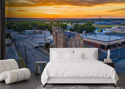 Brownwood Texas Aerial Wall mural