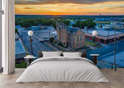 Brownwood Texas Aerial Wall mural