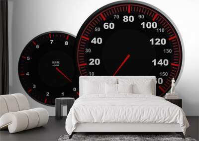 Vector speedometer Wall mural