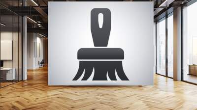 Vector brush icon Wall mural