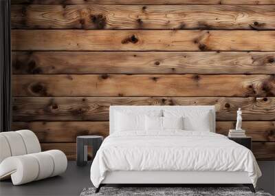 Rustic wooden texture with natural grain patterns, ideal for adding a touch of nature and authenticity Wall mural