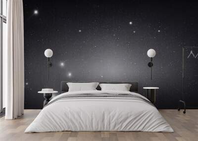 Dark White and glow particle abstract background Wall mural