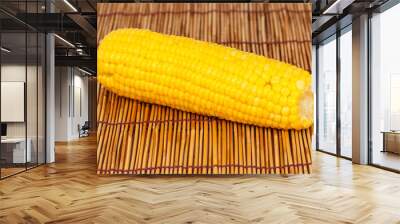 Boiled corn. Wall mural