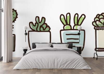 多肉植物セットその１ Wall mural