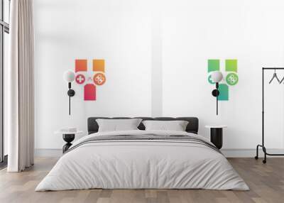  Game Controller On Letter Logo Design Y Wall mural